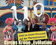 Circus Krone vom 02.-12.03.2015 auf der Theresienwiese mit dem Jubiläums-Programm "EVOLUTION" (©Foto: Martin Schmitz)